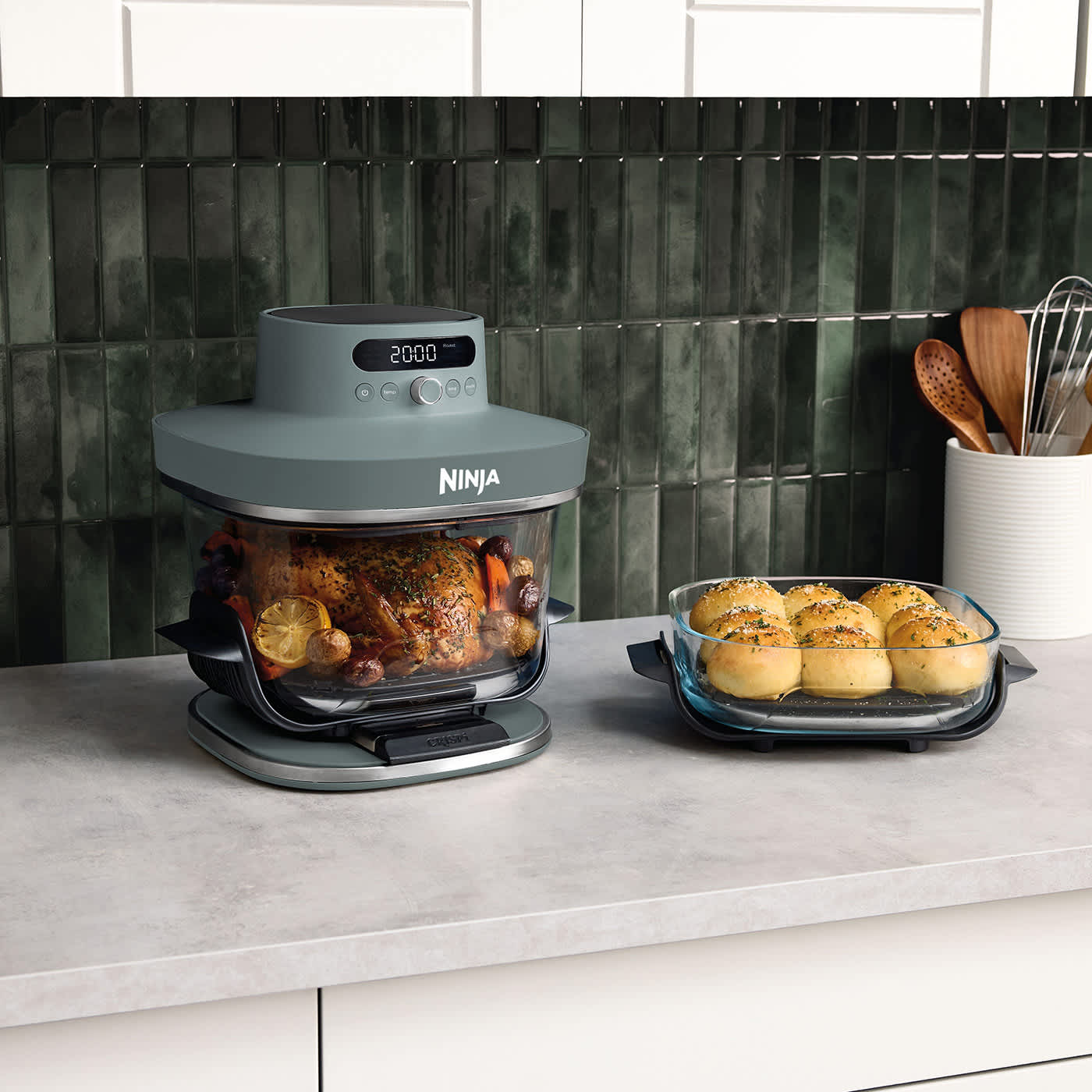 Ninja 公式 Crispi Table Cooker Ninja CRISPi Portable Air Fryers | Glass Cooking System